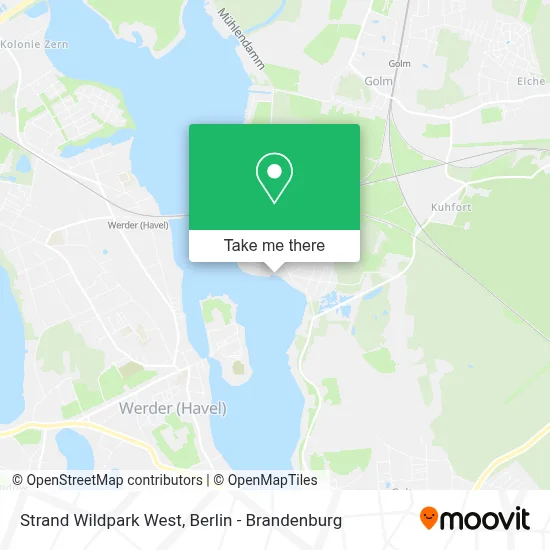 Strand Wildpark West map