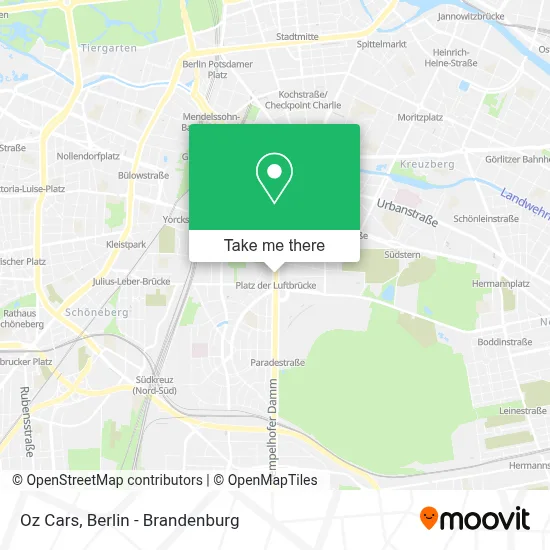 Oz Cars map