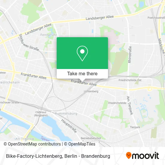 Bike-Factory-Lichtenberg map