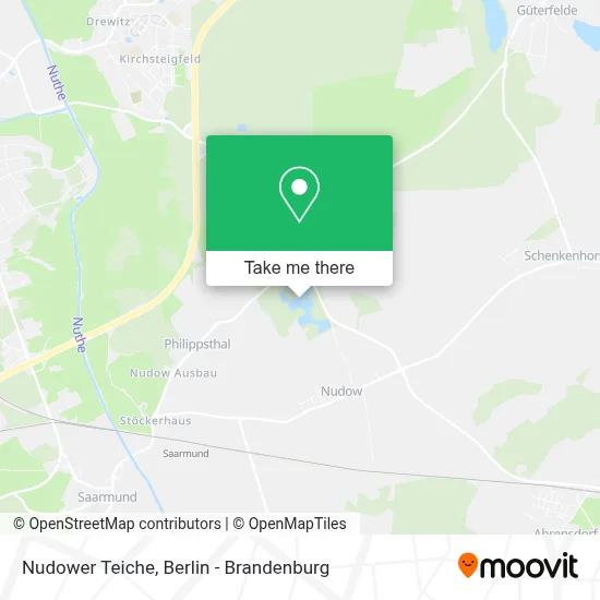 Nudower Teiche map
