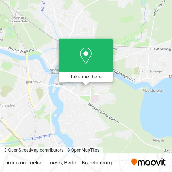 Amazon Locker - Frieso map