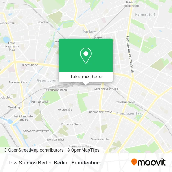 Flow Studios Berlin map