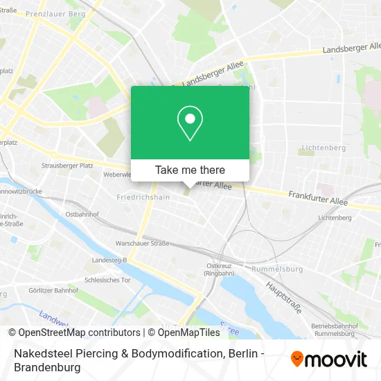Nakedsteel Piercing & Bodymodification map