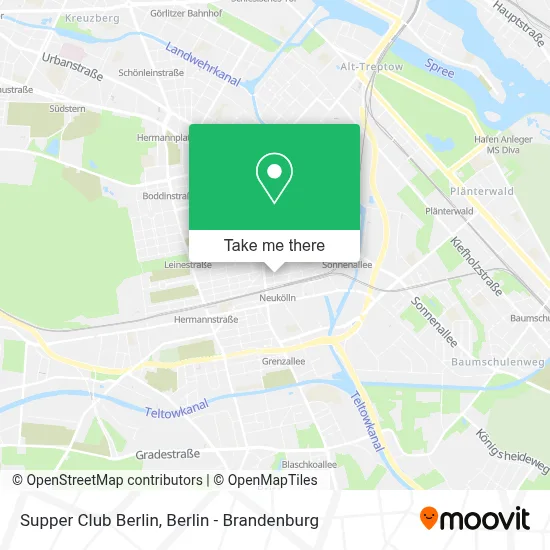 Supper Club Berlin map