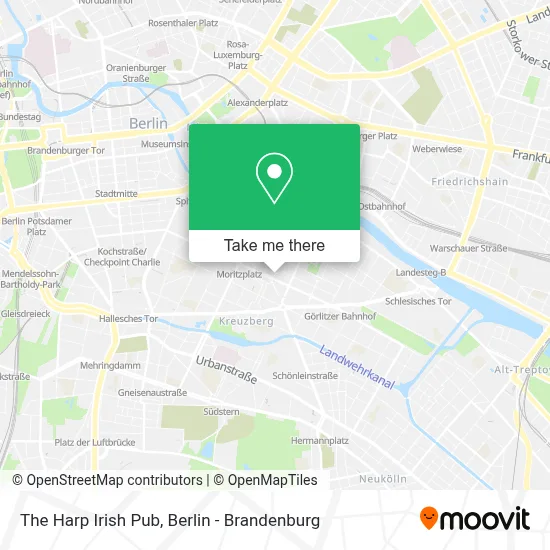 The Harp Irish Pub map