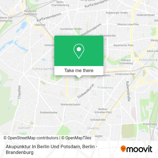 Akupunktur In Berlin Und Potsdam map
