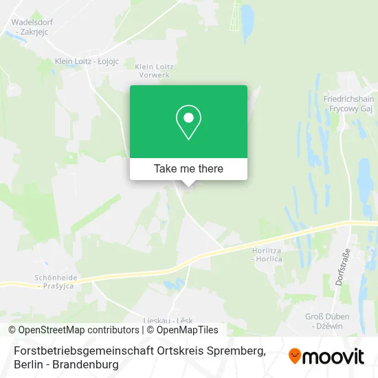 Forstbetriebsgemeinschaft Ortskreis Spremberg map