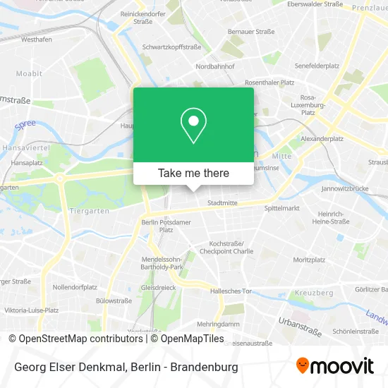 Georg Elser Denkmal map