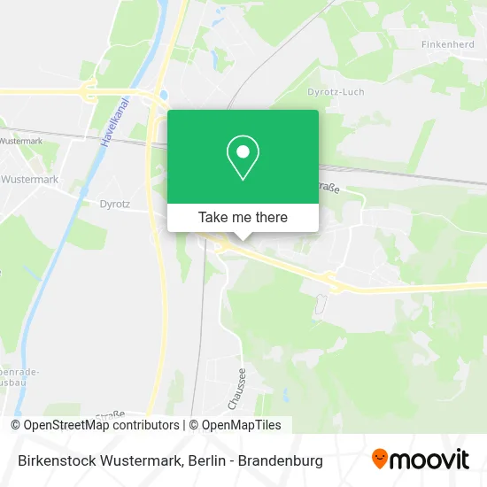 Birkenstock Wustermark map
