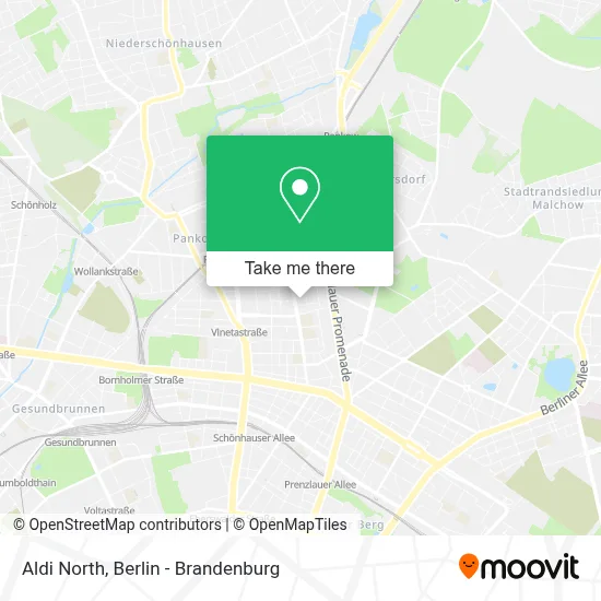 Aldi Nord map