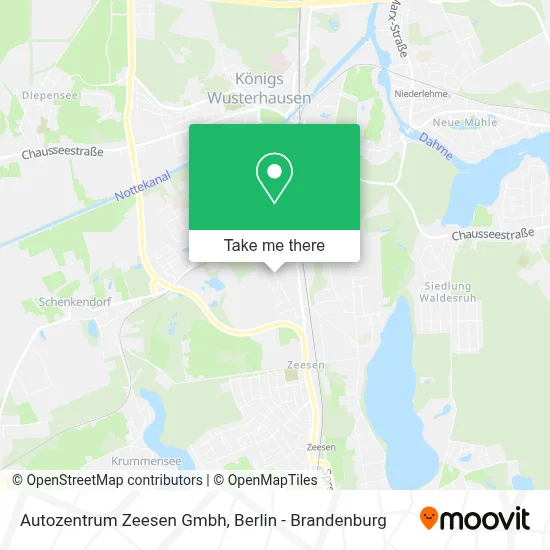 Autozentrum Zeesen Gmbh map