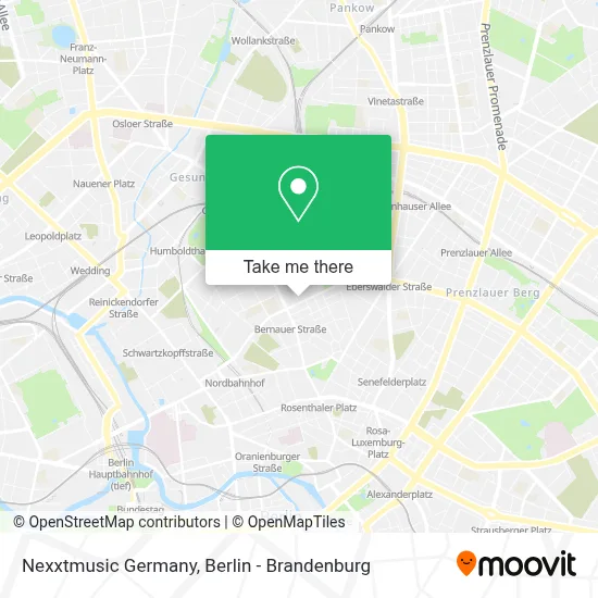 Nexxtmusic Germany map