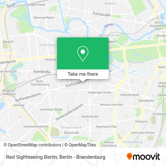 Red Sightseeing Berlin map