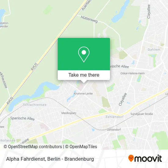 Alpha Fahrdienst map