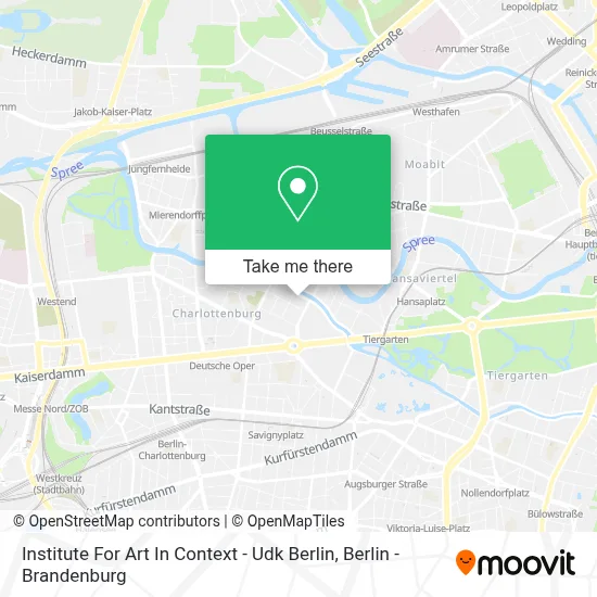 Institute For Art In Context - Udk Berlin map