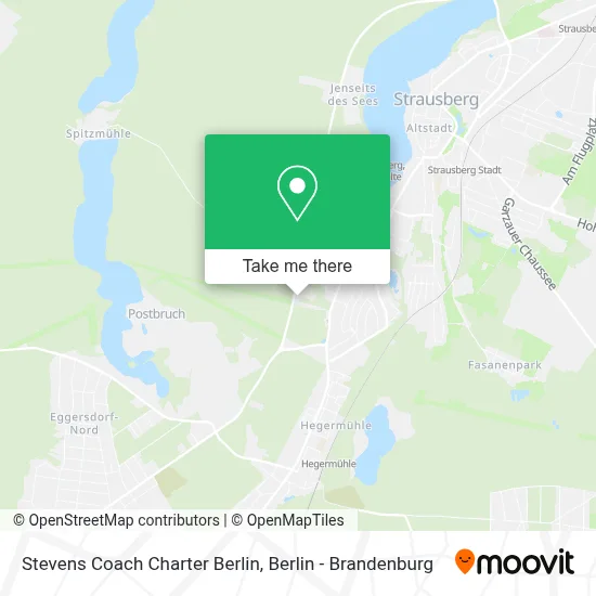 Stevens Coach Charter Berlin map