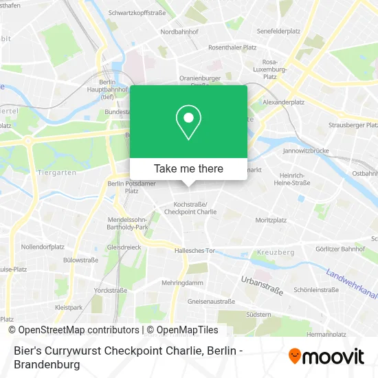 Bier's Currywurst Checkpoint Charlie map