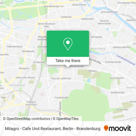 Milagro - Cafe Und Restaurant map