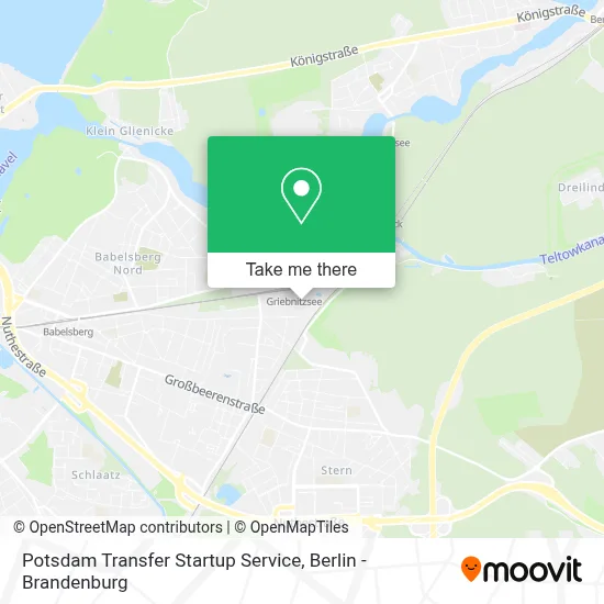 Potsdam Transfer Startup Service map