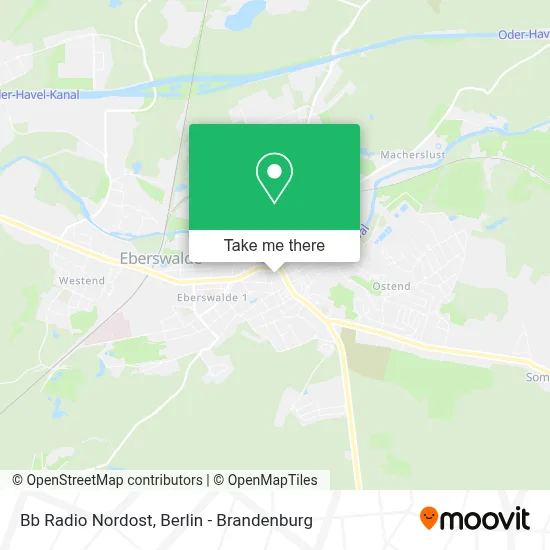 Bb Radio Nordost map