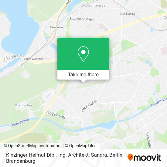 Kinzinger Helmut Dipl.-Ing. Architekt, Sandra map