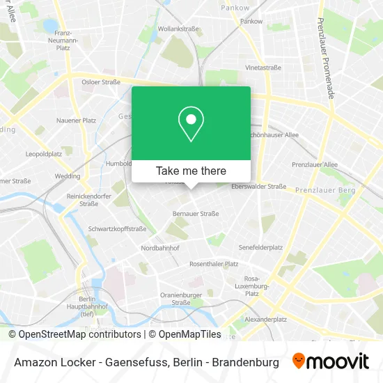 Amazon Locker - Gaensefuss map