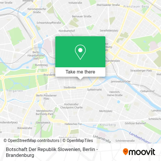 Botschaft Der Republik Slowenien map