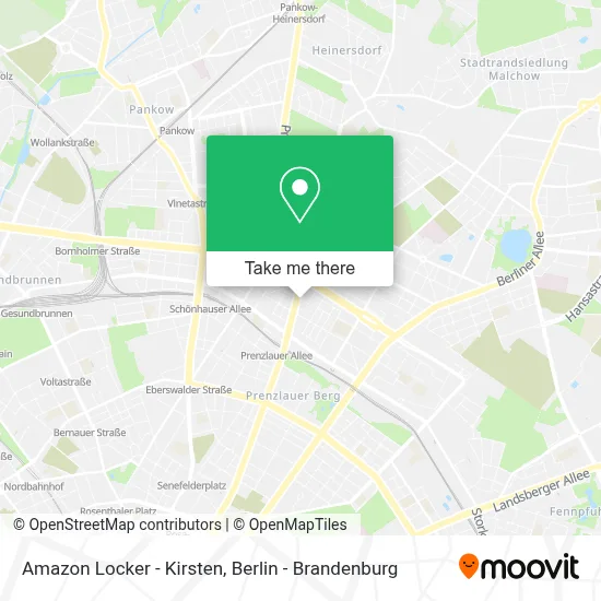 Amazon Locker - Kirsten map