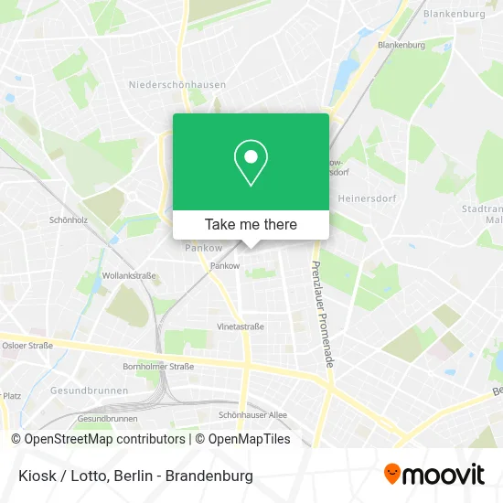 Kiosk / Lotto map