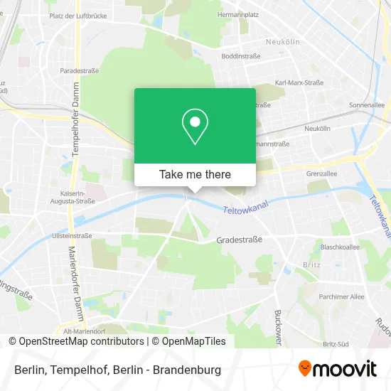 Berlin,  Tempelhof map