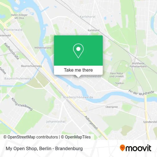 My Open Shop map