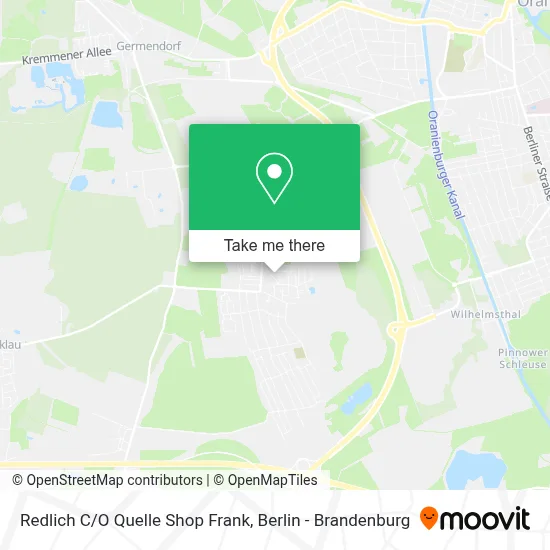 Redlich C/O Quelle Shop Frank map