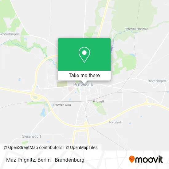 Maz Prignitz map