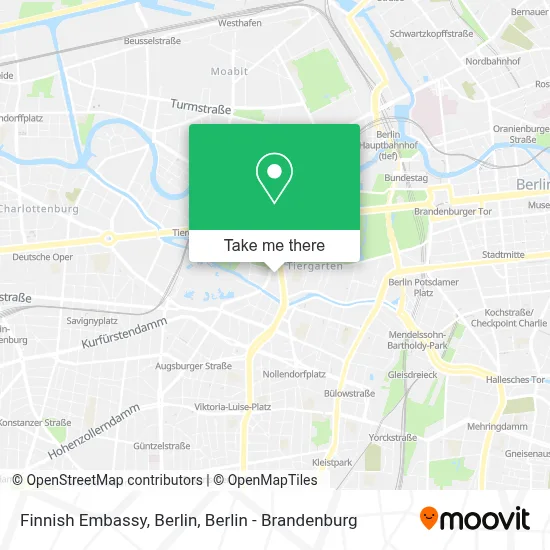 Finnish Embassy, Berlin map