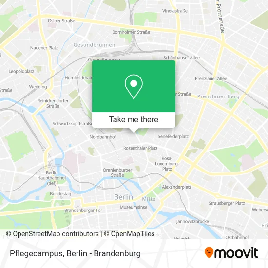 Pflegecampus map