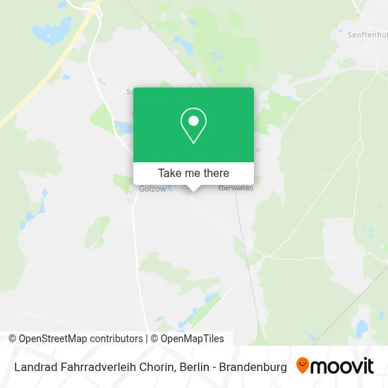 Landrad Fahrradverleih Chorin map