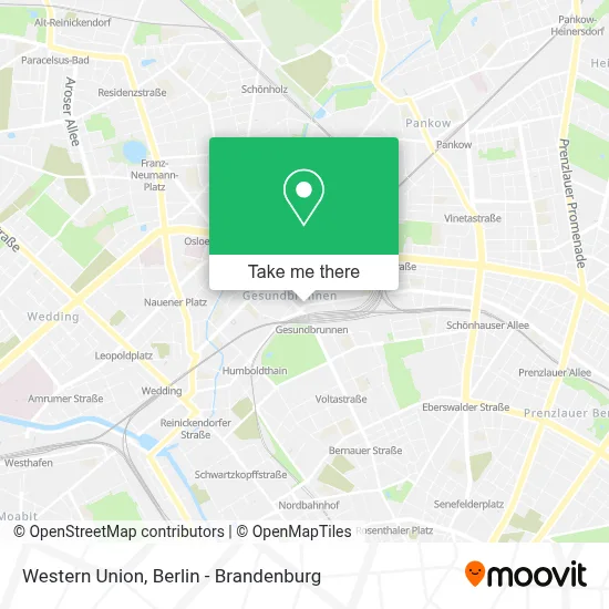 Western Union map