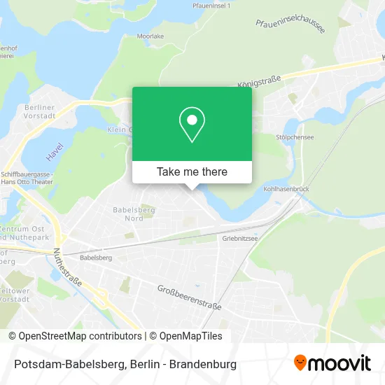 Potsdam-Babelsberg map