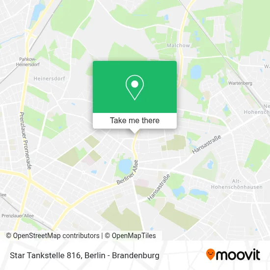 Star Tankstelle 816 map