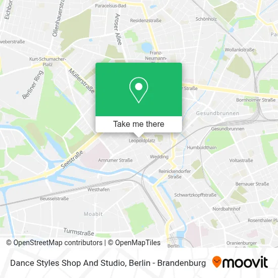 Dance Styles Shop And Studio map