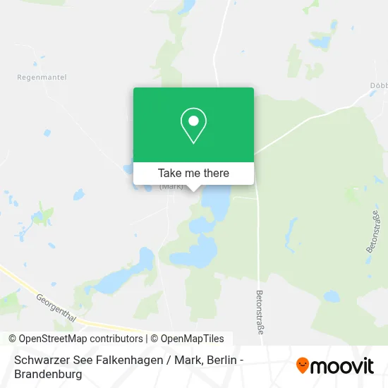 Schwarzer See Falkenhagen / Mark map