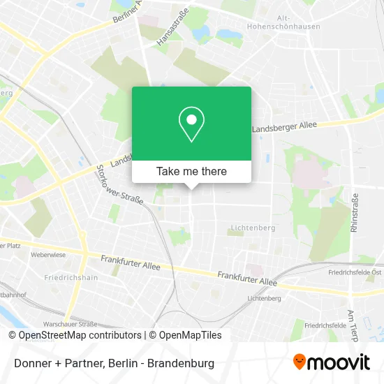 Donner + Partner map