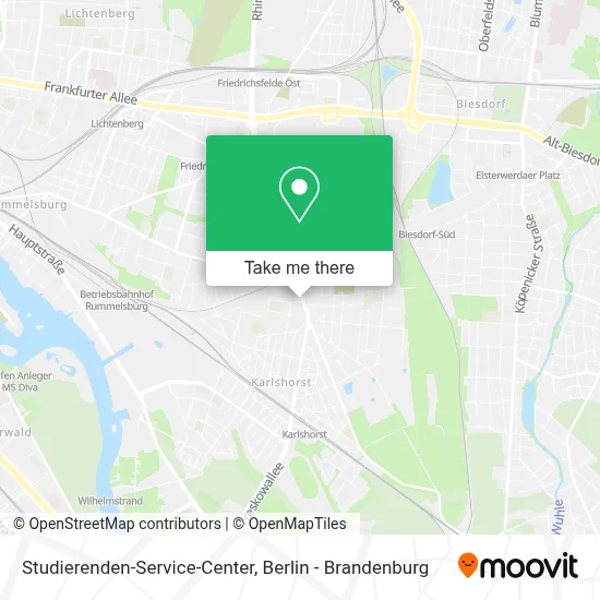 Studierenden-Service-Center map