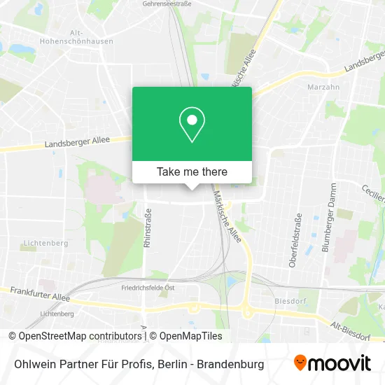 Ohlwein Partner Für Profis map