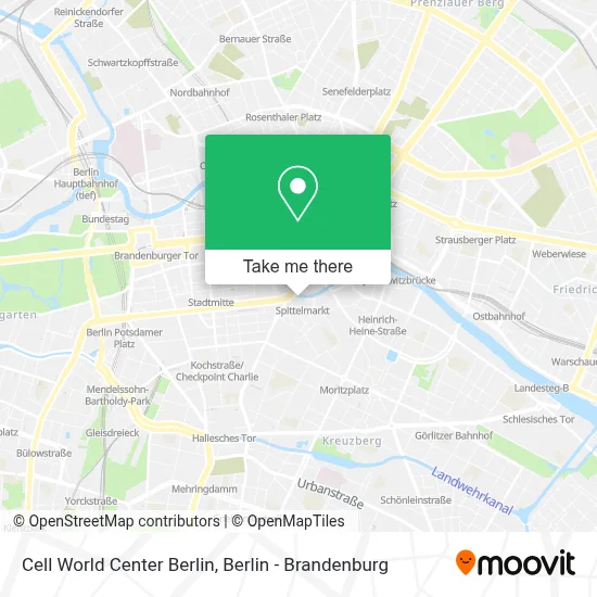 Cell World Center Berlin map