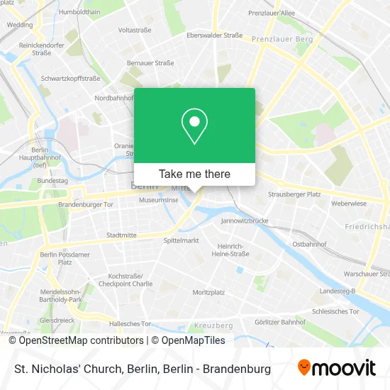 St. Nicholas' Church, Berlin map