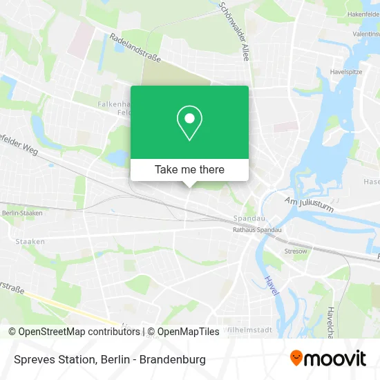 Spreves Station map