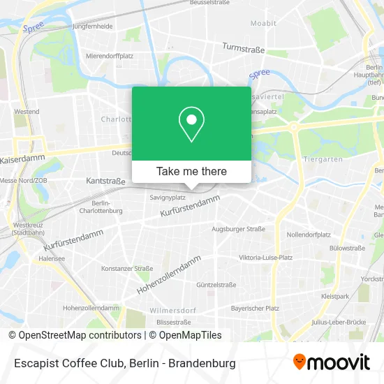 Escapist Coffee Club map