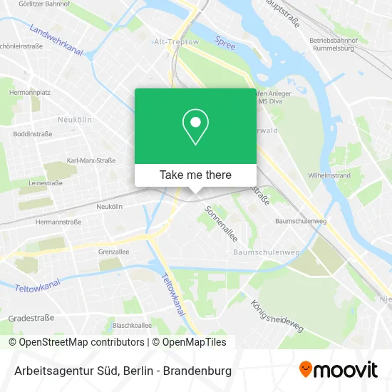 Arbeitsagentur Süd map