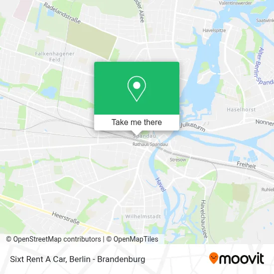 Sixt Rent A Car map